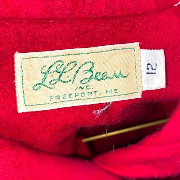 Vintage L.L. Bean Red Button Up Blouse Size Medium - Picture 7 of 10
